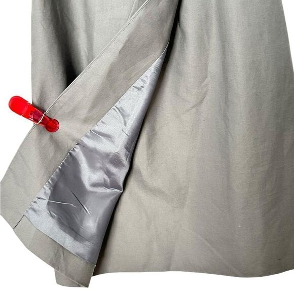 J Crew Gray Faux Wrap Sleeveless Sheath Dress | 4P - Picture 3 of 8